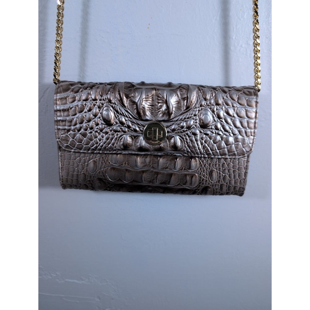 Brahmin Polina ADY Wallet/ Crossbody  silver lining